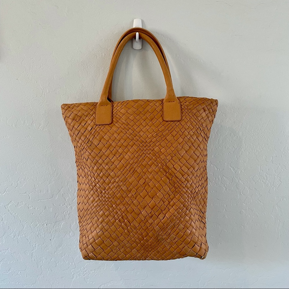 Falor Woven Leather Tote